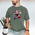 Santa Baseball Six Seven 6 7 Meme Christmas Men Boys Player Men's Comfort Colors T-Shirt Moss Santa Baseball Six Seven 6 7 Meme Christmas Men Boys Player Men's Comfort Colors T-Shirt Moss