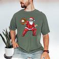Santa Playing Baseball Baseball Lover Baseballer Xmas Men's Comfort Colors T-Shirt Moss Santa Playing Baseball Baseball Lover Baseballer Xmas Men's Comfort Colors T-Shirt Moss