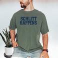 Schlitt Happens NY Bronx I Heart Baseball Apparel Men's Comfort Colors T-Shirt Moss