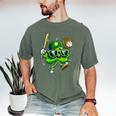 Shamrock Lucky Clover Baseball Patricks Day Family Matching Men's Comfort Colors T-Shirt Moss Shamrock Lucky Clover Baseball Patricks Day Family Matching Men's Comfort Colors T-Shirt Moss