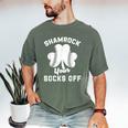 Shamrock Your Socks Irish Baseball Dad St Patricks Day Men's Comfort Colors T-Shirt Moss