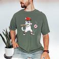 Six Seven 67 Baseball Cat Birthday Men Kids Boys Men's Comfort Colors T-Shirt Moss Six Seven 67 Baseball Cat Birthday Men Kids Boys Men's Comfort Colors T-Shirt Moss