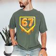 Six Seven 67 Meme Gen Alpha Slang Baseball 101 Men's Comfort Colors T-Shirt Moss Six Seven 67 Meme Gen Alpha Slang Baseball 101 Men's Comfort Colors T-Shirt Moss