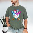 Six Seven Baseball Respect The Drip Boys Baseball Men's Comfort Colors T-Shirt Moss Six Seven Baseball Respect The Drip Boys Baseball Men's Comfort Colors T-Shirt Moss