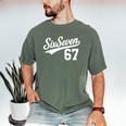 Six Seven Baseball Style Number 67 Sports Slang Meme Kids Men's Comfort Colors T-Shirt Moss Six Seven Baseball Style Number 67 Sports Slang Meme Kids Men's Comfort Colors T-Shirt Moss