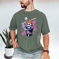 Skeleton Baseball Drip Boy Youth Dripping Baseball Halloween Men's Comfort Colors T-Shirt Moss Skeleton Baseball Drip Boy Youth Dripping Baseball Halloween Men's Comfort Colors T-Shirt Moss