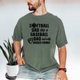 Softball Dad Like a Baseball Dad Only With Bigger Hands Men's Comfort Colors T-Shirt Moss Softball Dad Like a Baseball Dad Only With Bigger Hands Men's Comfort Colors T-Shirt Moss