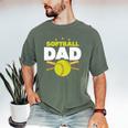 Softball Dad Just Like A Baseball Dad Player Premium Men's Comfort Colors T-Shirt Moss Softball Dad Just Like A Baseball Dad Player Premium Men's Comfort Colors T-Shirt Moss