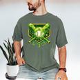 St Patrick's Day Baseball Boys Ice Cream Drip Youth Kids Men's Comfort Colors T-Shirt Moss St Patrick's Day Baseball Boys Ice Cream Drip Youth Kids Men's Comfort Colors T-Shirt Moss