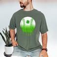 St Patricks Day Shamrock Baseball Irish Boys Kids Men Men's Comfort Colors T-Shirt Moss