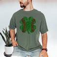 St Patricks Day Shamrock Baseball Saint Paddy's Men's Comfort Colors T-Shirt Moss