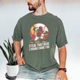 Steal That Base I Double Dare You Baseball Catcher Men's Comfort Colors T-Shirt Moss Steal That Base I Double Dare You Baseball Catcher Men's Comfort Colors T-Shirt Moss