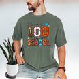 I Survived 100 Days Baseball Football Basketball School Kids Men's Comfort Colors T-Shirt Moss I Survived 100 Days Baseball Football Basketball School Kids Men's Comfort Colors T-Shirt Moss