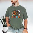 I Survived 67 33 Days Of School Baseball Basketball Football Men's Comfort Colors T-Shirt Moss I Survived 67 33 Days Of School Baseball Basketball Football Men's Comfort Colors T-Shirt Moss