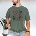 Tic Tac Toe Love Hearts Romantic Valentine Raglan Baseball Tee Men's Comfort Colors T-Shirt Moss Tic Tac Toe Love Hearts Romantic Valentine Raglan Baseball Tee Men's Comfort Colors T-Shirt Moss