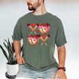 Valentines Day Drip Heart Baseball XOXO Boys Kids Men Sport Men's Comfort Colors T-Shirt Moss Valentines Day Drip Heart Baseball XOXO Boys Kids Men Sport Men's Comfort Colors T-Shirt Moss
