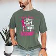Women's Play Like A Girl Softball Baseball Girls Men's Comfort Colors T-Shirt Moss
