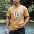 6 7 Baseball Six Seven Meme 67 Hands Kids Men Women Men's Comfort Colors T-Shirt Mustard