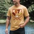 67 Baseball Drip Thanksgiving Six Seven Boys Teens Kids Men's Comfort Colors T-Shirt Mustard