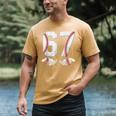 67 Six Seven Number 6 7 Meme Baseball Six Seven For Boys Men Men's Comfort Colors T-Shirt Mustard