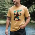Backstop Catcher Baseball Graphic Men's Comfort Colors T-Shirt Mustard