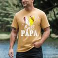 Ball Papa Softball Baseball Dad Fathers Day Men's Comfort Colors T-Shirt Mustard