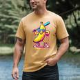 Banana With Baseball Bat Street Baseball Drip Men's Comfort Colors T-Shirt Mustard Banana With Baseball Bat Street Baseball Drip Men's Comfort Colors T-Shirt Mustard