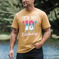 Baseball 10 Year Old Ice Cream Drip 10th Birthday Boys Men's Comfort Colors T-Shirt Mustard Baseball 10 Year Old Ice Cream Drip 10th Birthday Boys Men's Comfort Colors T-Shirt Mustard