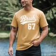 Baseball 6 7 Bruh Number 67 Six Seven Meme Boys Kids Men's Comfort Colors T-Shirt Mustard