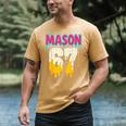 Baseball 6 7 Ice Cream Drip Number 67 Six Seven Meme Men's Comfort Colors T-Shirt Mustard Baseball 6 7 Ice Cream Drip Number 67 Six Seven Meme Men's Comfort Colors T-Shirt Mustard