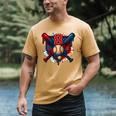 Baseball 8 Year Old Splash Drip 8th Birthday Boy Number 8 Men's Comfort Colors T-Shirt Mustard Baseball 8 Year Old Splash Drip 8th Birthday Boy Number 8 Men's Comfort Colors T-Shirt Mustard