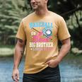 Baseball Or Bows Big Brother Loves You Gender Pink Or Blue Men's Comfort Colors T-Shirt Mustard Baseball Or Bows Big Brother Loves You Gender Pink Or Blue Men's Comfort Colors T-Shirt Mustard
