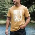 Baseball Dad American Flag Papa Daddy Happy Father's Day Men's Comfort Colors T-Shirt Mustard Baseball Dad American Flag Papa Daddy Happy Father's Day Men's Comfort Colors T-Shirt Mustard