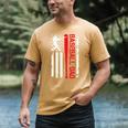 Baseball Dad Baseball American US Flag Baseball Sport Team Premium Men's Comfort Colors T-Shirt Mustard Baseball Dad Baseball American US Flag Baseball Sport Team Premium Men's Comfort Colors T-Shirt Mustard