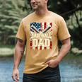 Baseball Dad American USA Flag Dada Men Baseball Fathers Day Men's Comfort Colors T-Shirt Mustard Baseball Dad American USA Flag Dada Men Baseball Fathers Day Men's Comfort Colors T-Shirt Mustard