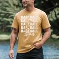 Baseball Dad Baseball Bat Sports Father's Day Men Men's Comfort Colors T-Shirt Mustard