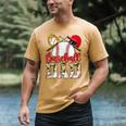 Baseball Dad Camo Husband Fathers Day Player Coach Dad Son Men's Comfort Colors T-Shirt Mustard