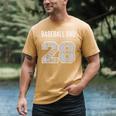 BASEBALL DAD CLASS OF 2028 BASEBALL DAD 28 CLASS OF 28 Men's Comfort Colors T-Shirt Mustard