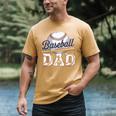 Baseball Dad Father's Day Sports Baseball Lover Premium Men's Comfort Colors T-Shirt Mustard Baseball Dad Father's Day Sports Baseball Lover Premium Men's Comfort Colors T-Shirt Mustard