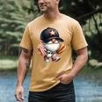 Baseball Dad Gnome Grandpa For Men Baseball Hot Dog Men's Comfort Colors T-Shirt Mustard Baseball Dad Gnome Grandpa For Men Baseball Hot Dog Men's Comfort Colors T-Shirt Mustard
