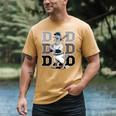Baseball Dad Goose Sports Lover Father's Day Tee Men's Comfort Colors T-Shirt Mustard