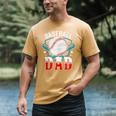 Baseball Dad Happy Fathers Day Dad Daddy Baseball Lover Men's Comfort Colors T-Shirt Mustard