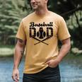Baseball Dad Happy Fathers Day For Men Wife Daughter Son Men's Comfort Colors T-Shirt Mustard Baseball Dad Happy Fathers Day For Men Wife Daughter Son Men's Comfort Colors T-Shirt Mustard