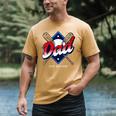 Baseball Dad Baseball Men's Comfort Colors T-Shirt Mustard