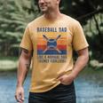 Baseball Dad Like A Normal Dad Only Cooler Men's Comfort Colors T-Shirt Mustard