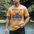 Baseball Dad Like A Normal Dad Only Cooler Premium Men's Comfort Colors T-Shirt Mustard