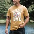 Baseball Dad Baseball Player Men Men's Comfort Colors T-Shirt Mustard Baseball Dad Baseball Player Men Men's Comfort Colors T-Shirt Mustard