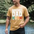 Baseball Dad Proud Little Slugger Father Humor Men's Comfort Colors T-Shirt Mustard Baseball Dad Proud Little Slugger Father Humor Men's Comfort Colors T-Shirt Mustard