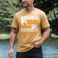 Baseball Dad Like a Regular Dad Only Way Cooler Men's Comfort Colors T-Shirt Mustard Baseball Dad Like a Regular Dad Only Way Cooler Men's Comfort Colors T-Shirt Mustard