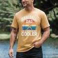 Baseball Dad Like a Regular Dad But Cooler Raglan Baseball Tee Men's Comfort Colors T-Shirt Mustard